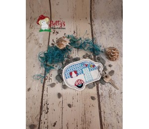 ITH Stickdatei - Anhänger Camping